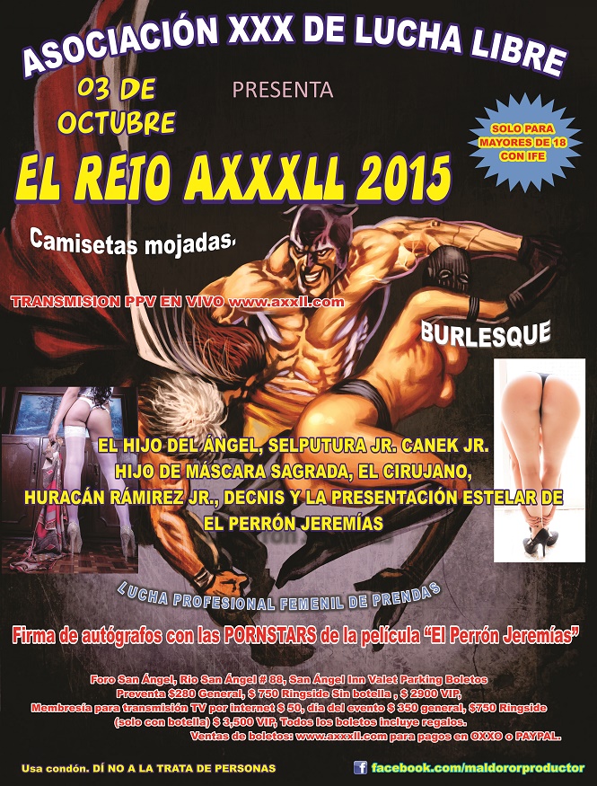 Lucha Libre AXXXLL 2015 Cartel