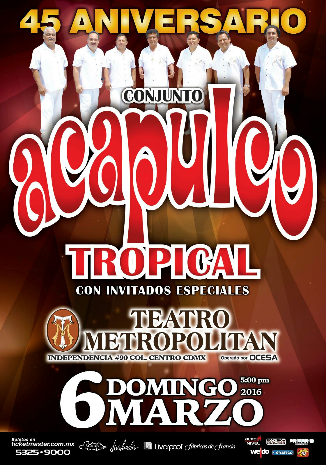Acapulco Tropical Cartel Mteropolitan Mzo 2016