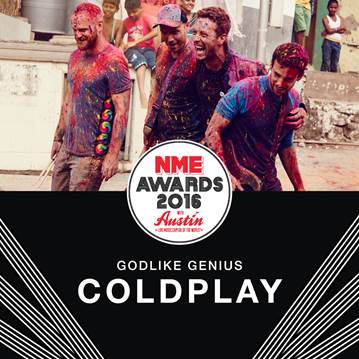 NME Awards 2016 Coldplay