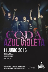 Flyer Coda & Azul Violeta